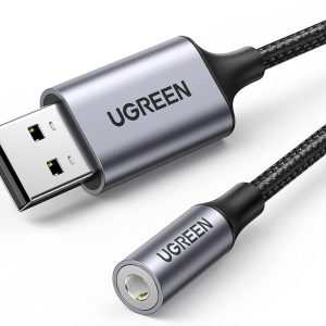 UGREEN Carte Son Externe Adaptateur USB-A Audio vers 3.5mm